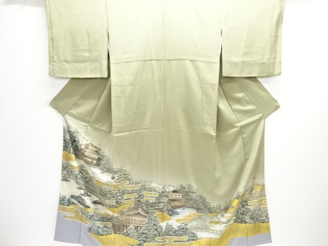 作家物　京風景模様一ツ紋色留袖